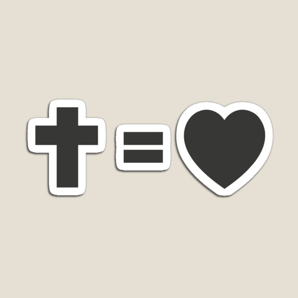 Cross equal love  Magnet