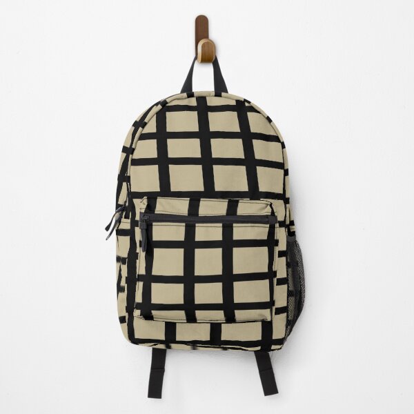 Item preview, Warm Beige Black Wavy Grid Pattern Pairs Dulux 2023 COTY Wild Wonder designed and sold by ColorOfTheYears.
