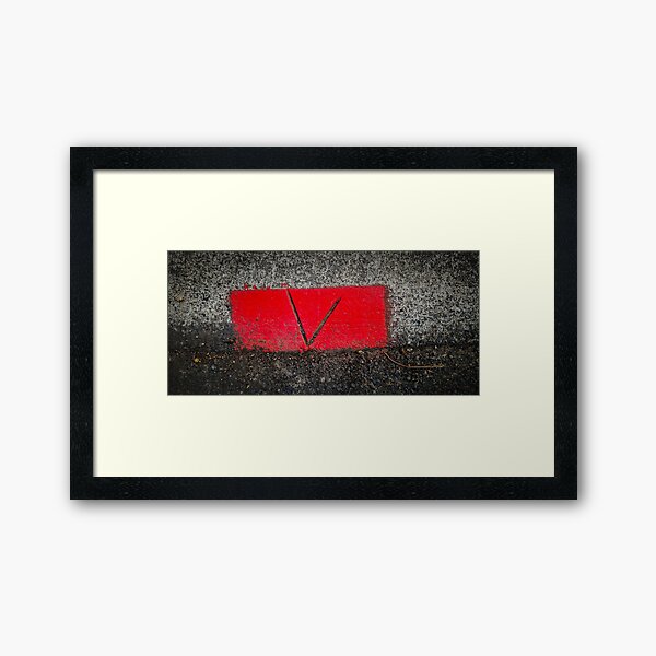 Item preview, Red V Sign on Footpath designed and sold by Collosus-UK.