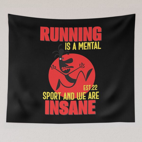 Item preview, RUNNING IS MENTAL SPORT AND WE ARE INSANE designed and sold by GAADesignz.