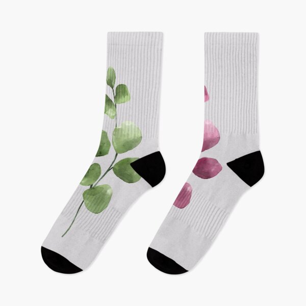 Item preview, Green Pink Eucalyptus Leaves designed and sold by Tamas Das.