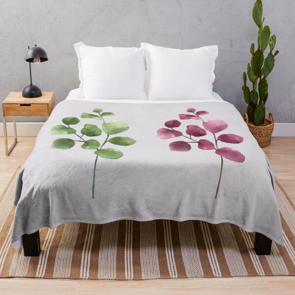 Item preview, Green Pink Eucalyptus Leaves designed and sold by Tamas Das.
