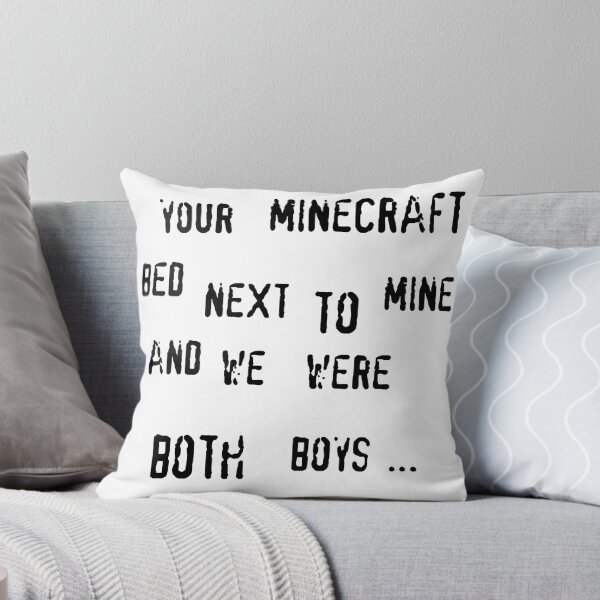 Item preview, Boys minecraft bed (black text) designed and sold by CrozDogs.