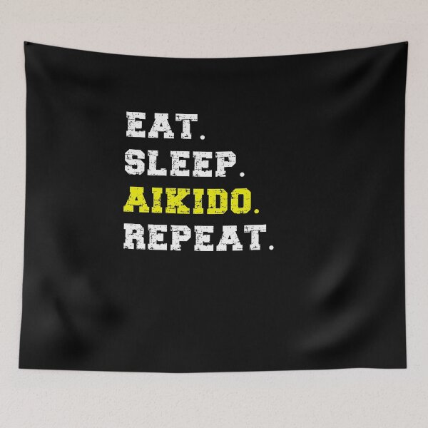Item preview, Eat Sleep Aikido Repeat! Funny Design for an aikidoka and Aikido lovers! designed and sold by TheKarateStore.