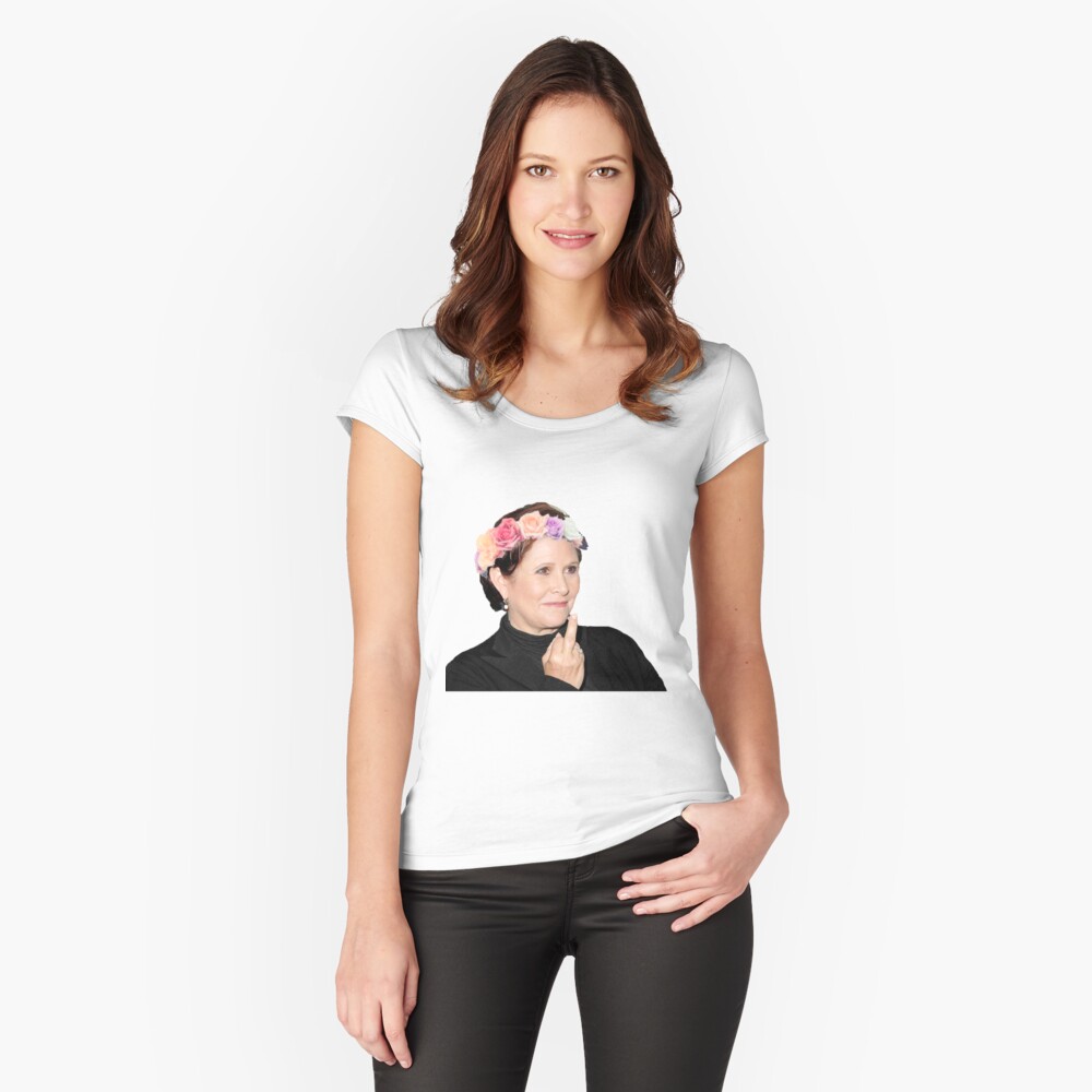 Item preview, Camiseta entallada de cuello ancho designed and sold by sarahntaylor.