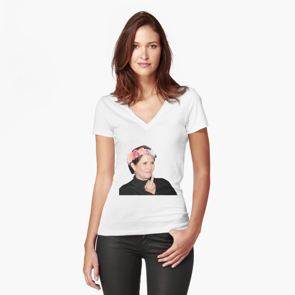 Item preview, Camiseta entallada de cuello en V designed and sold by sarahntaylor.
