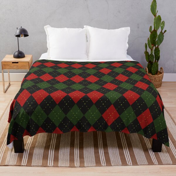Item preview, Happy Colors Red And Green Argyle Pattern designed and sold by MakeitMelo.