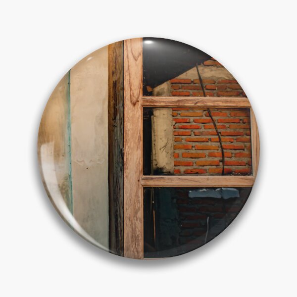 Item preview, Wooden window on yellow brown grained plastered wall. designed and sold by kall3bu.