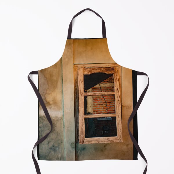 Item preview, Wooden window on yellow brown grained plastered wall. designed and sold by kall3bu.