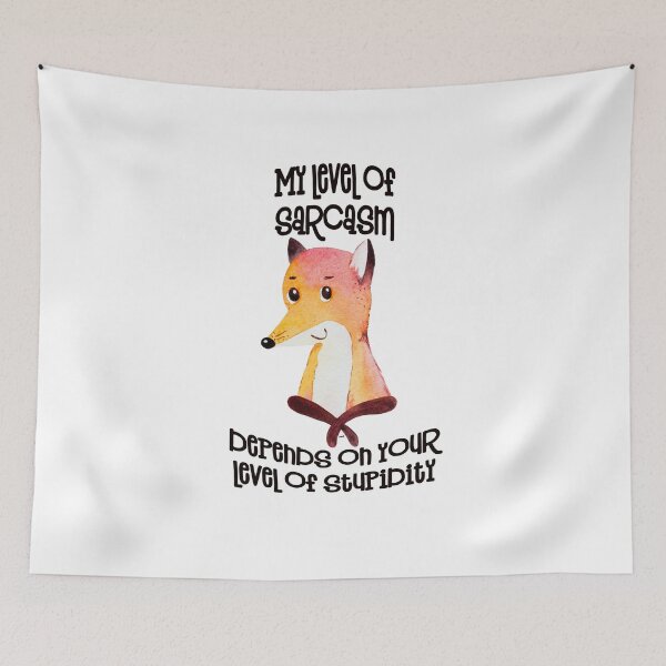 Item preview, my level of sarcasm depends on your level of stupidity designed and sold by MagpieMuddles.