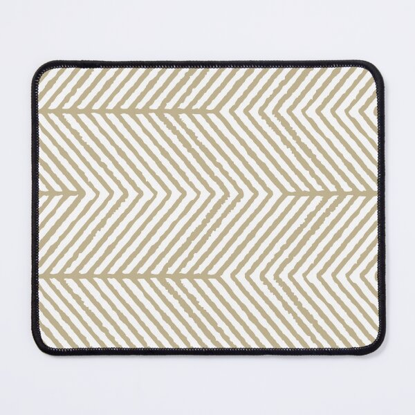 Item preview, Warm Beige White Abstract Diagonal Chevron Stripe Pattern Pairs Dulux 2023 COTY Wild Wonder designed and sold by ColorOfTheYears.