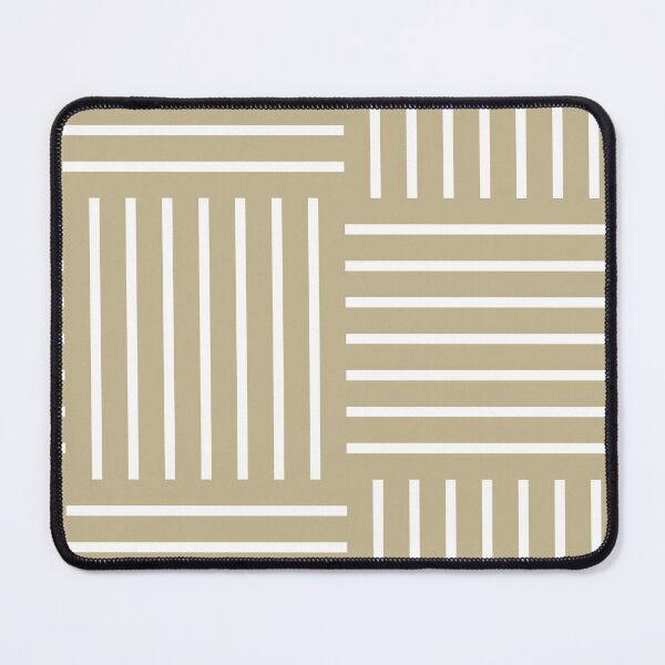 Item preview, Warm Beige White Abstract Stripe Geometric Pattern Pairs Dulux 2023 COTY Wild Wonder designed and sold by ColorOfTheYears.