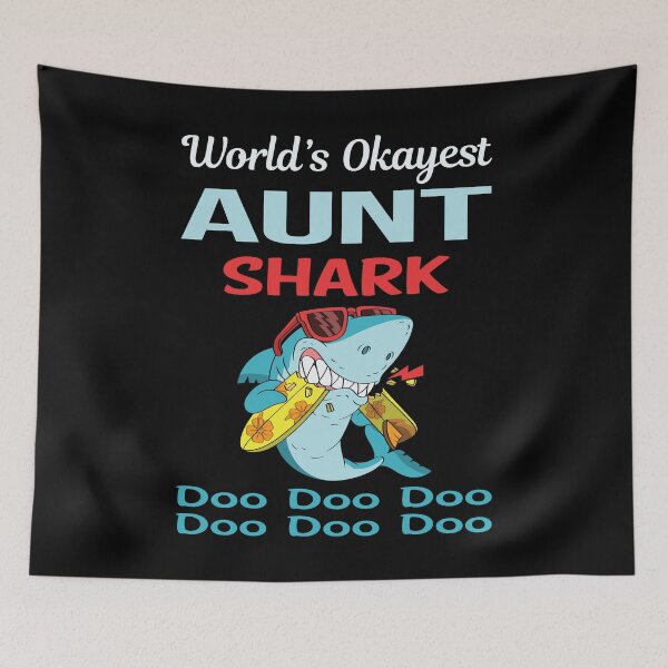 Item preview, Funny Shark AUNT designed and sold by StoreHornedFace.