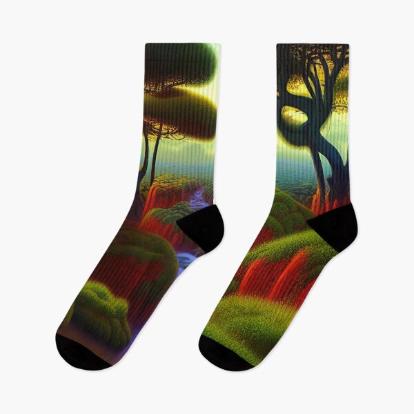 Item preview, Digital Painting Of a Lush Wet Natural Jungle Trees And River designed and sold by NatureFood.