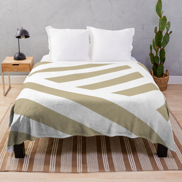 Item preview, Warm Beige White Abstract Stripe Pattern Pairs Dulux 2023 COTY Wild Wonder designed and sold by ColorOfTheYears.