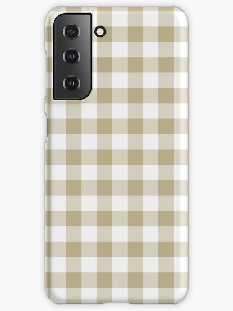 Mid-tone Brown White Buffalo Plaid Checkerboard Pattern Pairs 2023