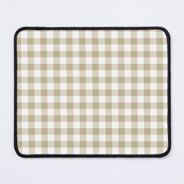 Item preview, Warm Beige White Buffalo Plaid Checkerboard Pattern Pairs Dulux 2023 COTY Wild Wonder designed and sold by ColorOfTheYears.