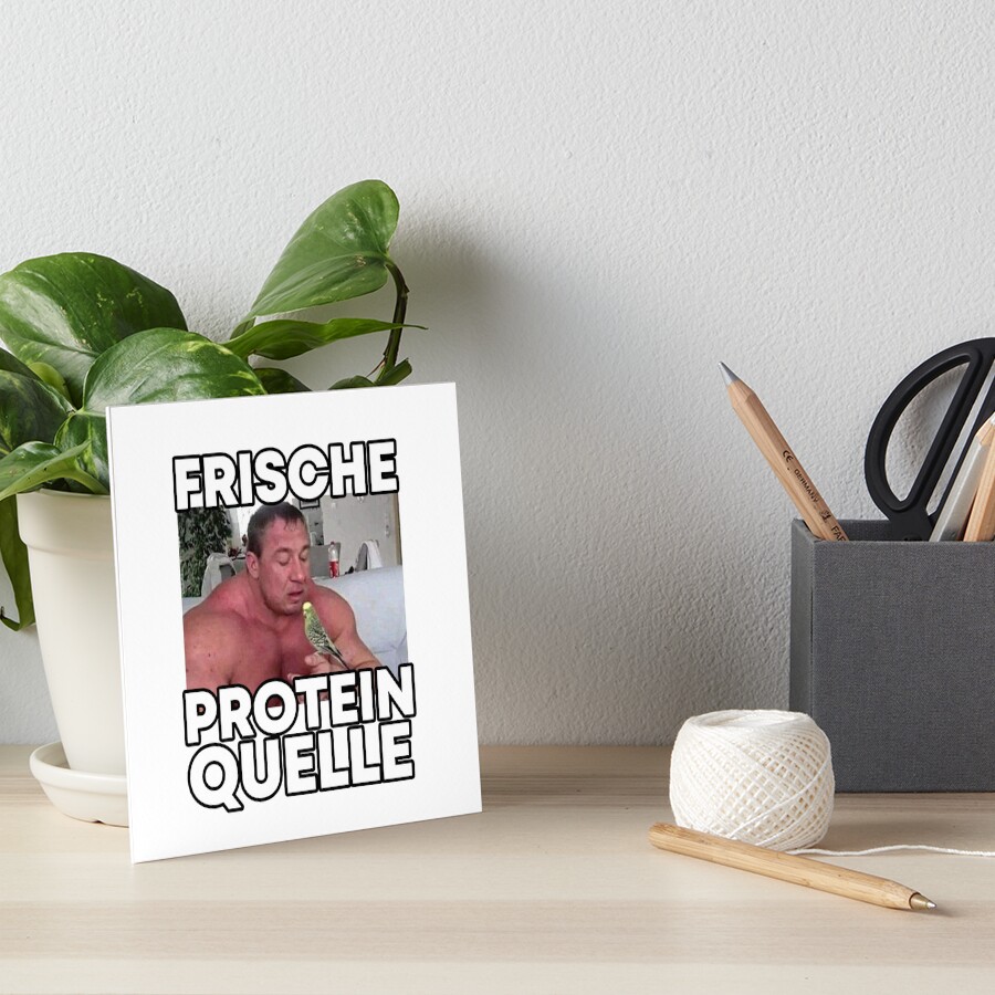 "Markus Rühl Meme Frische Protein Quelle" Art Board Print for Sale by