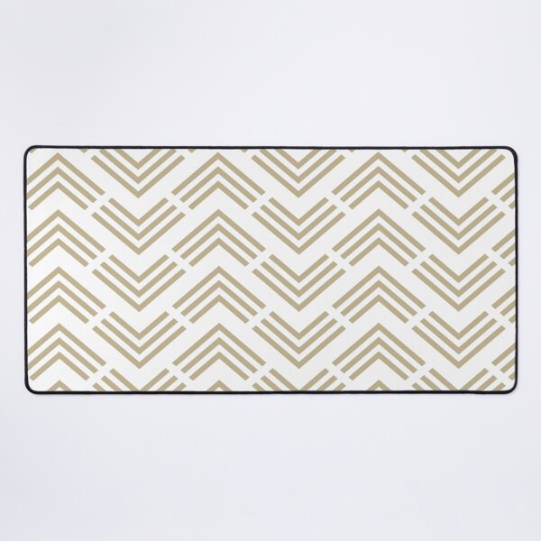 Item preview, Warm Beige White Chevron Rhombus Pattern Pairs Dulux 2023 COTY Wild Wonder designed and sold by ColorOfTheYears.