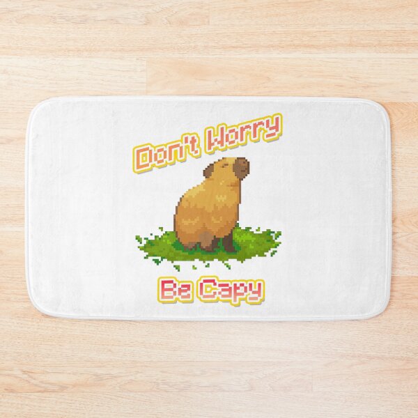 Item preview, dont worry be capy pixel capybara art designed and sold by therustyart.