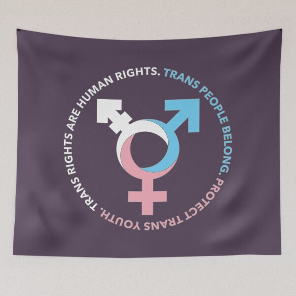 Item preview, Trans Symbol & Activist Slogans designed and sold by BendeBear.