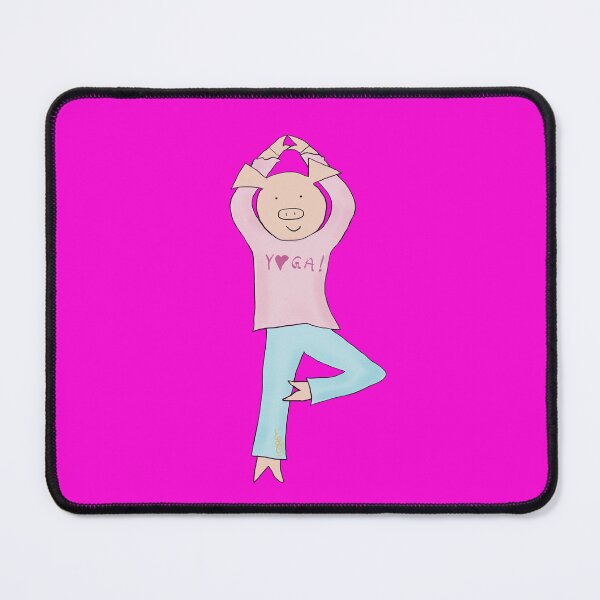 Item preview, I love Yoga! Yoga Pig! Cute pig finding relaxation and healing in Yoga. designed and sold by PiggingJapan.