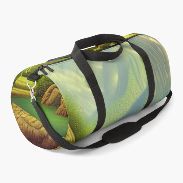 Item preview, Digital Painting Of a Lush Wet Natural Jungle, River And Mountains designed and sold by NatureFood.