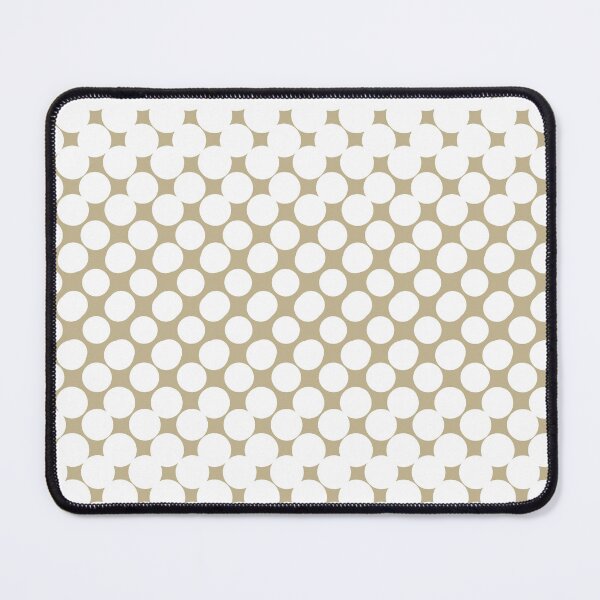 Item preview, Warm Beige White Halftone Abstract Polka Dot Pattern Pairs Dulux 2023 COTY Wild Wonder designed and sold by ColorOfTheYears.