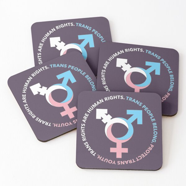 Item preview, Trans Symbol & Activist Slogans designed and sold by BendeBear.