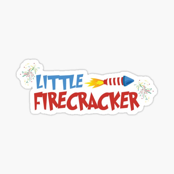 Little Firecracker T-Shirt Sticker