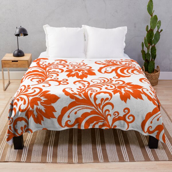 Item preview, Orange Geometric Retro Flower Pattern designed and sold by Summer-Winter.