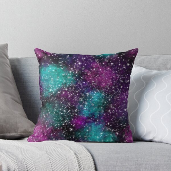 Item preview, Galaxy Repeating Pattern Teal, Black, Pink, Purple designed and sold by cashewdays.