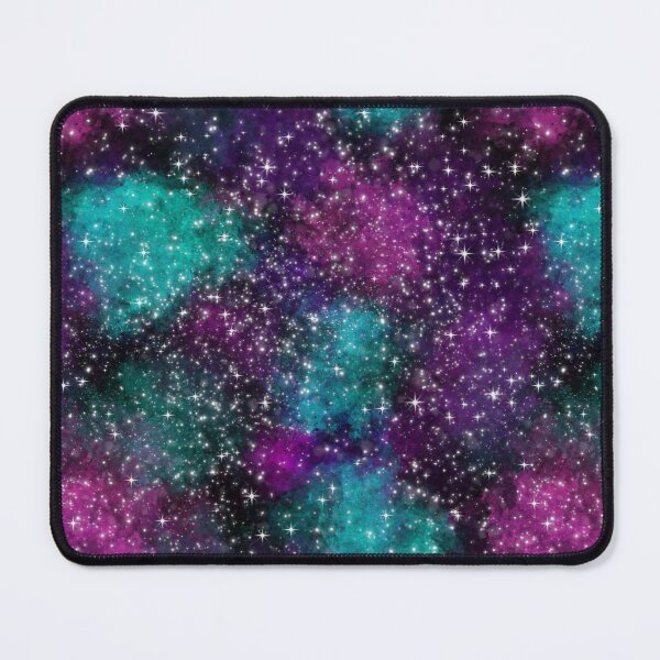 Item preview, Galaxy Repeating Pattern Teal, Black, Pink, Purple designed and sold by cashewdays.