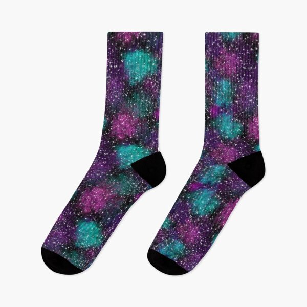Item preview, Galaxy Repeating Pattern Teal, Black, Pink, Purple designed and sold by cashewdays.