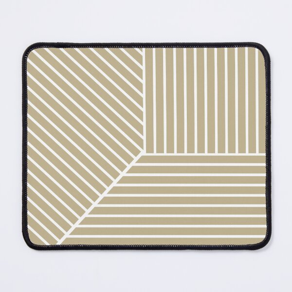 Item preview, Warm Beige White Minimal Modern Stripe Pattern Pairs Dulux 2023 COTY Wild Wonder designed and sold by ColorOfTheYears.