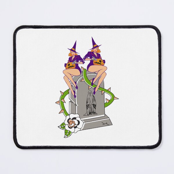 Item preview, Witches on a tombstone with a pumpkin - A tomb in which a ghost lies designed and sold by ReneMM.