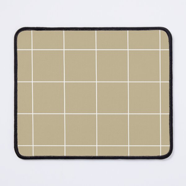 Item preview, Warm Beige White Minimal Square Diamond Grid Pattern 2 Pairs Dulux 2023 COTY Wild Wonder designed and sold by ColorOfTheYears.