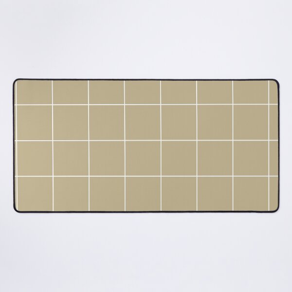 Item preview, Warm Beige White Minimal Square Diamond Grid Pattern 2 Pairs Dulux 2023 COTY Wild Wonder designed and sold by ColorOfTheYears.