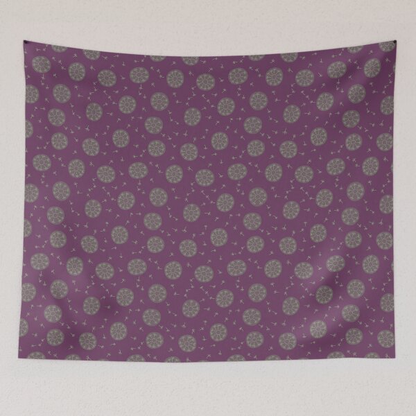 Item preview, Dandelions Minimalist Purple Green Cottagecore designed and sold by cashewdays.