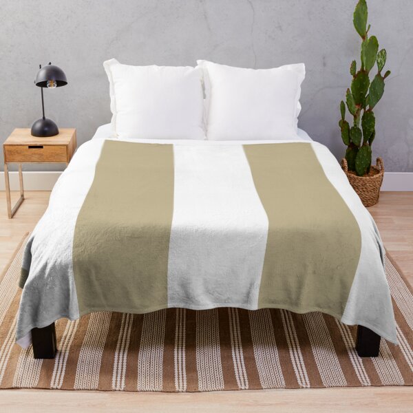 Item preview, Warm Beige White Minimal Vertical Stripe Pattern Pairs Dulux 2023 COTY Wild Wonder designed and sold by ColorOfTheYears.
