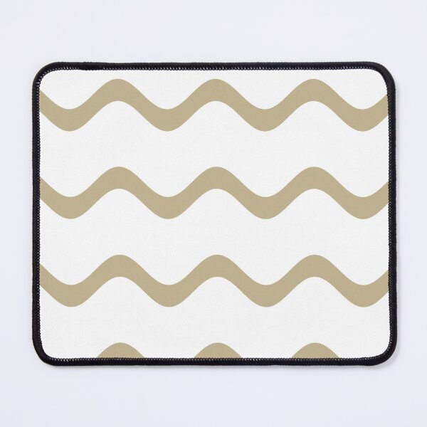 Item preview, Warm Beige White Rippled Horizontal Stripe Pattern Pairs Dulux 2023 COTY Wild Wonder designed and sold by ColorOfTheYears.