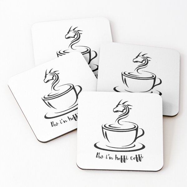 Item preview, Dw i'n hoffi coffi I like coffee line art designed and sold by Lick-Design.