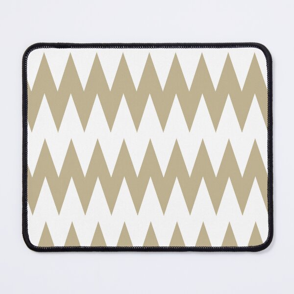Item preview, Warm Beige White Zigzag Rippled Horizontal Stripe Pattern Pairs Dulux 2023 COTY Wild Wonder designed and sold by ColorOfTheYears.