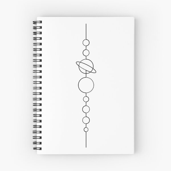 Item preview, Solar System Aligned | One Line Drawing | One Line Art | Minimal | Minimalist designed and sold by One-Line-Artist.