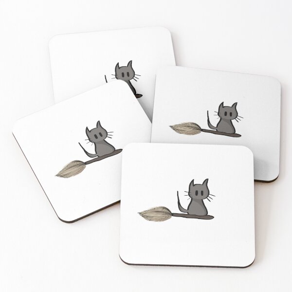 Item preview, cat on a broomstick designed and sold by 5RCreations.