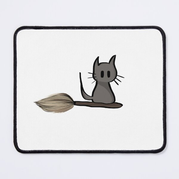 Item preview, cat on a broomstick designed and sold by 5RCreations.