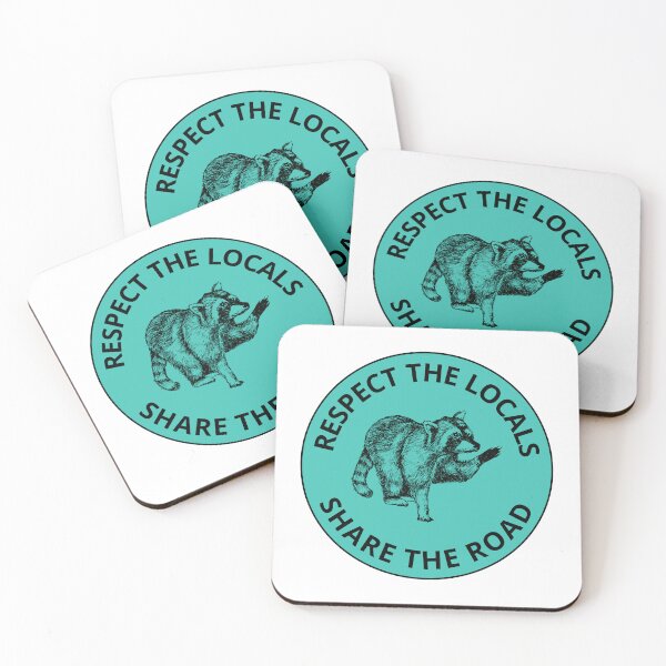 Item preview, Respect The Locals Bumper Blue designed and sold by DrunkPolarBear.