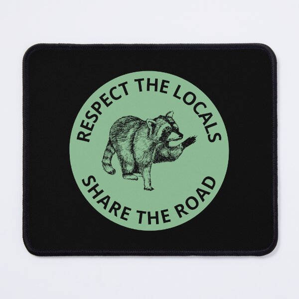 Item preview, Respect The Locals Bumper Sage Green designed and sold by DrunkPolarBear.