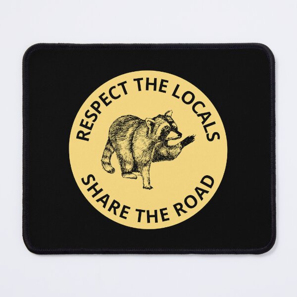 Item preview, Respect The Locals Bumper Yellow designed and sold by DrunkPolarBear.