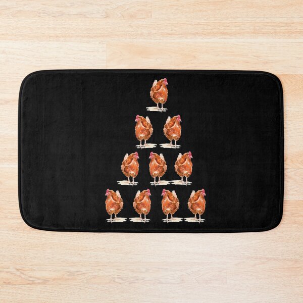 Item preview, Mountain of hens. Original Acrylic Sketch by Jane Green. Black background designed and sold by janesg.